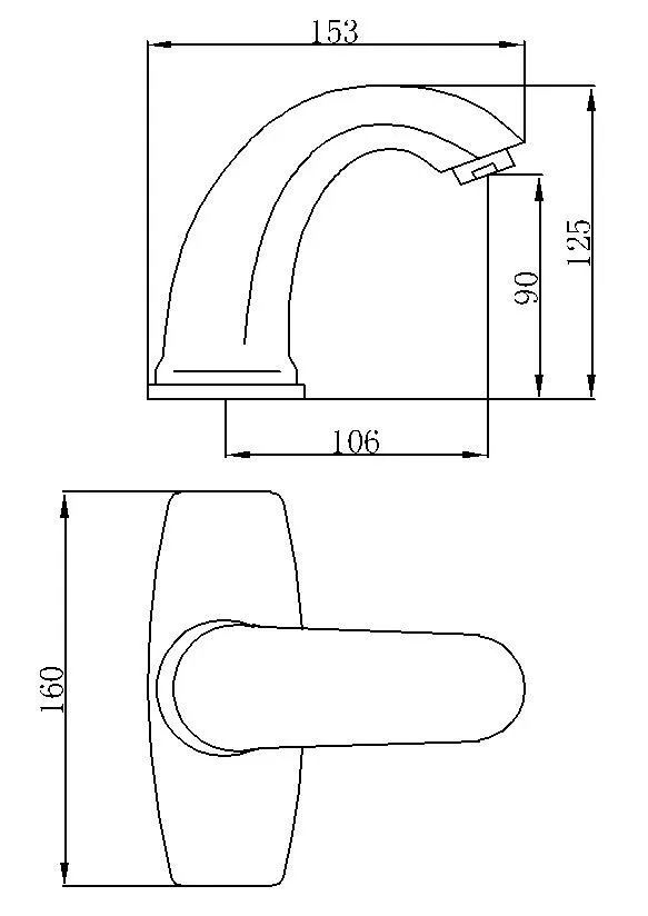 Save Water Sensor Automatic Chrome Electronic Hand Washing Basin Faucet