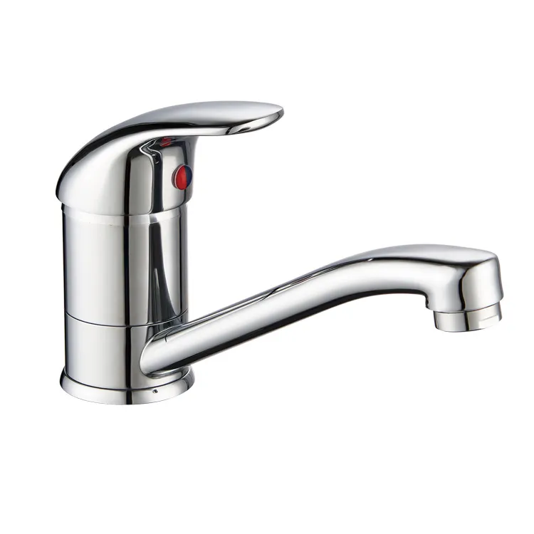 Short Brass Spout 40 Ceramic Cartridge Sink Faucet