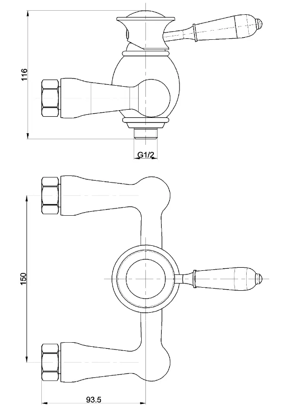 Single Ceramic Lever Chrome Plated Brass Bath Shower Faucet