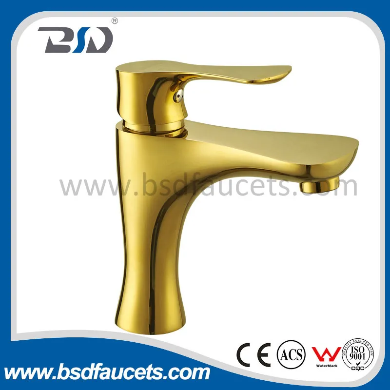 Single Handle Antique Gold Basin Faucet Mixer Tap Sink Faucet