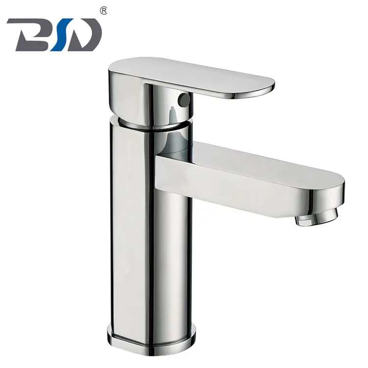 Single Handle Bathroom Sink Faucet Brass Basin Mixer, Chrome Finish