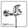 Single Handle Brass Chrome Exposed Wall Mounted Shower Mixer Faucet