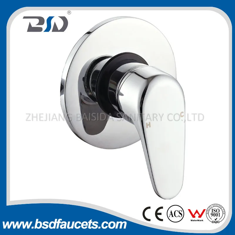 Single Handle Chrome Plated Brass Manual Concealed Shower Mixer Valve