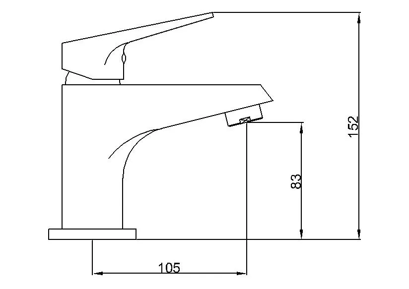 Single Handle Deck Mounted Water Basin Mixer