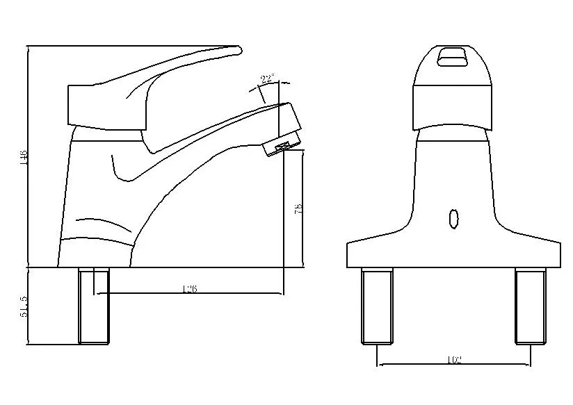 Single Handle Hot & Cold Water Basin Mixer Tap