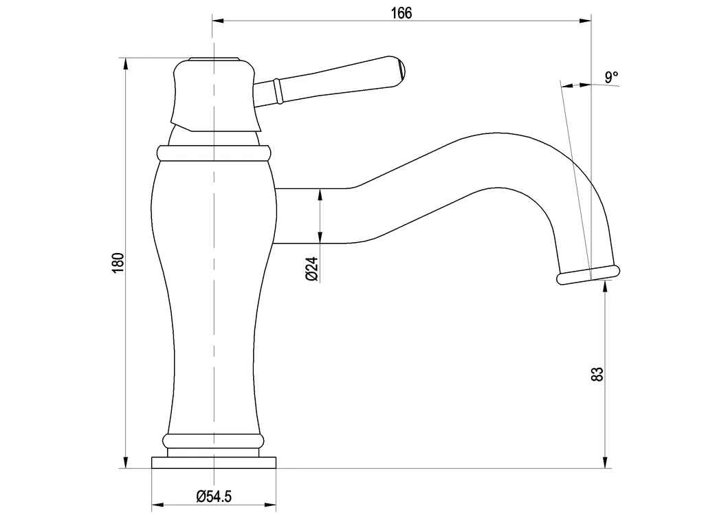 Single Handle Single Hole Wash Basin Faucet