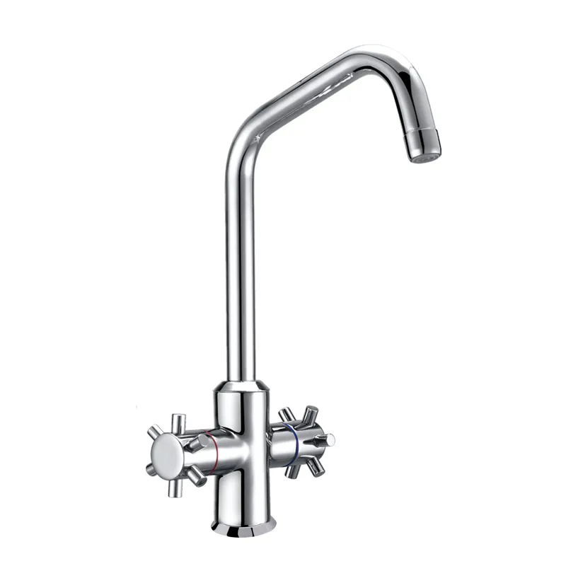 Single Hole Long Neck Deck Mounted Kitchen Faucet