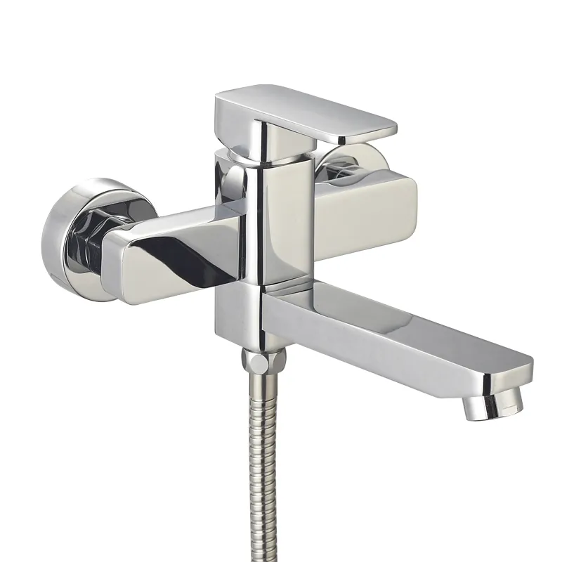 Single Lever Bath Shower Faucet with Swiveling Spout