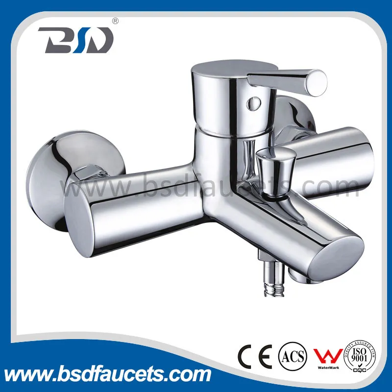 Single Lever Brass Chromed Bath Shower Mixer Watermark Approved