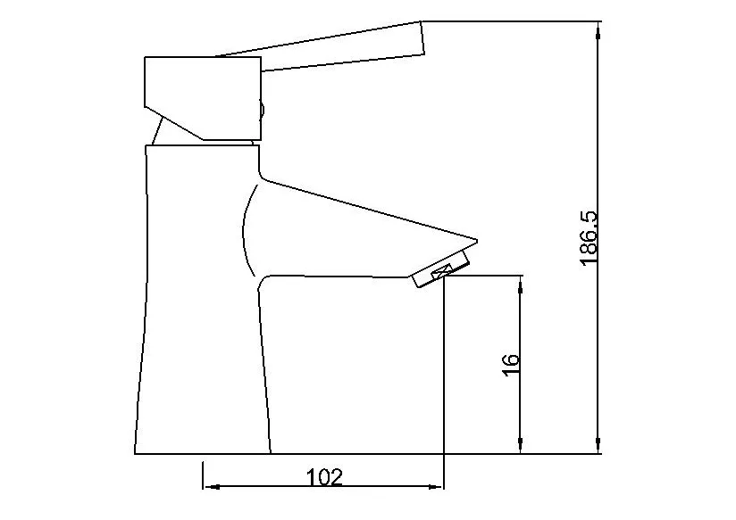 Single Lever Brassdr Material Watermark Faucet
