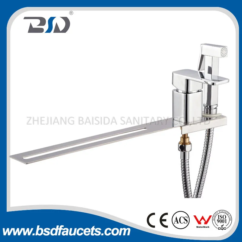 Single Lever Chrome Bathroom Women Use Bidet Shattaf spray Set