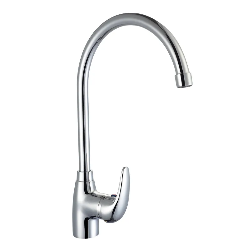 Single Lever Gooseneck Sink Kitchen Faucet Mixer
