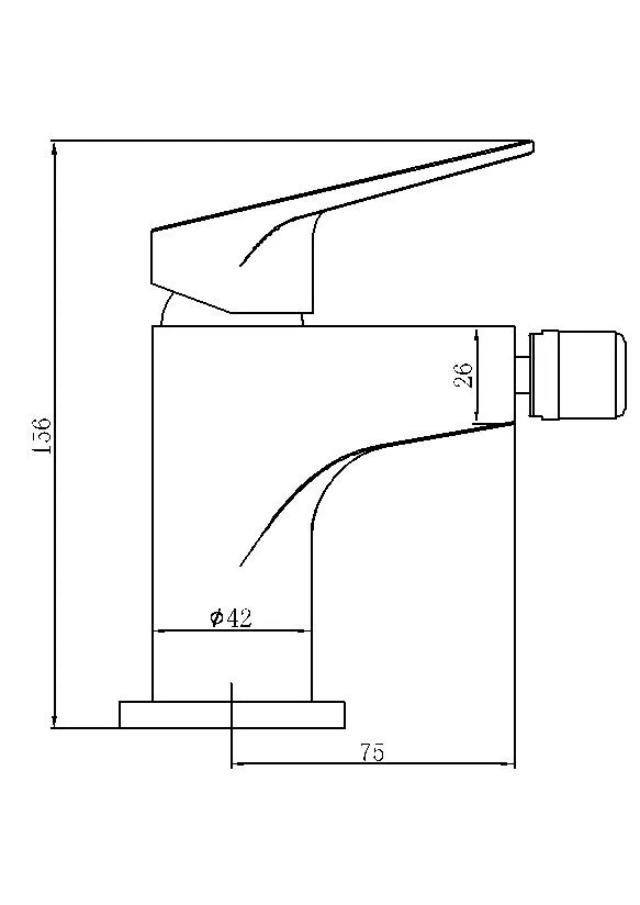 Single Lever Hot/Cold Women Bidet Faucet