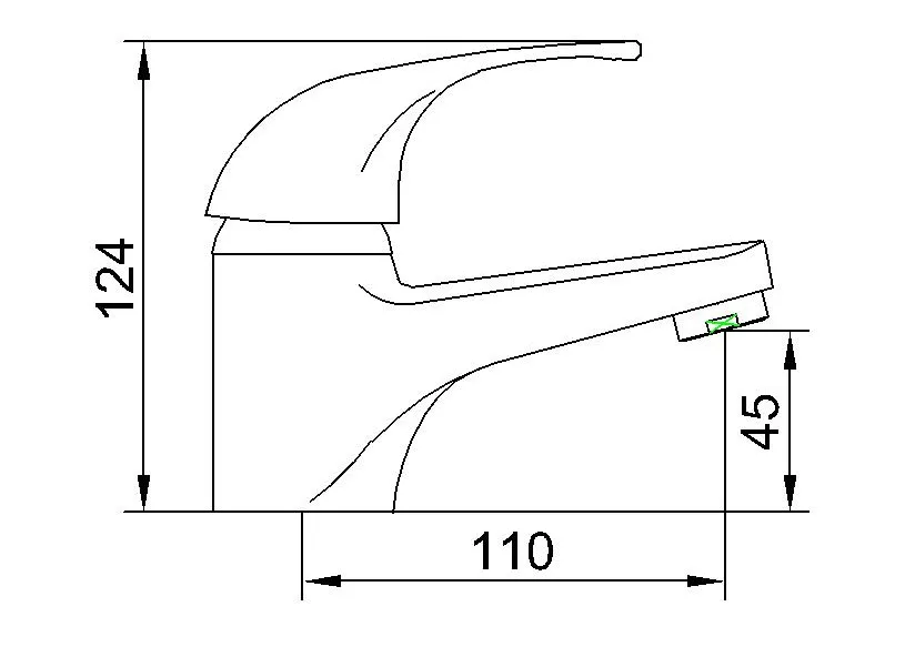 Single Lever Mono Basin Mixer 40 Cartridge