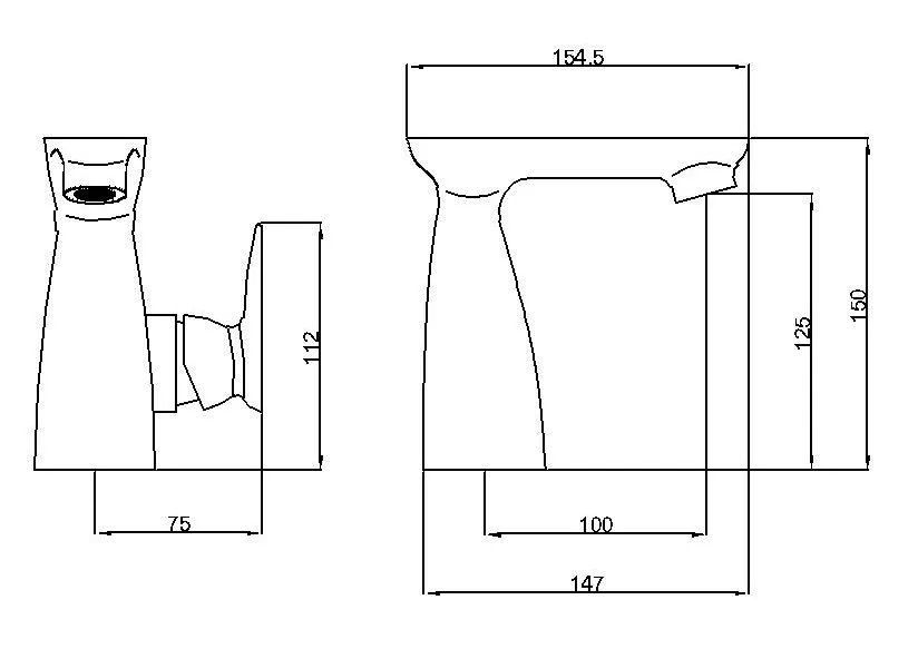 Single Lever Water Valve Basin Mixer Smart Faucet