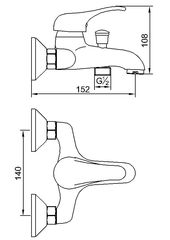 Solid Brass Bathroom Faucet Single Handle Acs Bath Shower Faucet