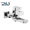 Square Heavy Design Brass Bathroom Bath Shower Faucet Mixer Chrome