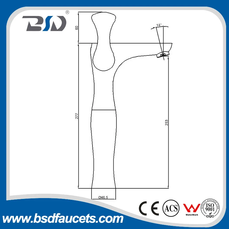 Tall Neck Chrome White Deck Mounted Bathroom Basin Faucet Mixer