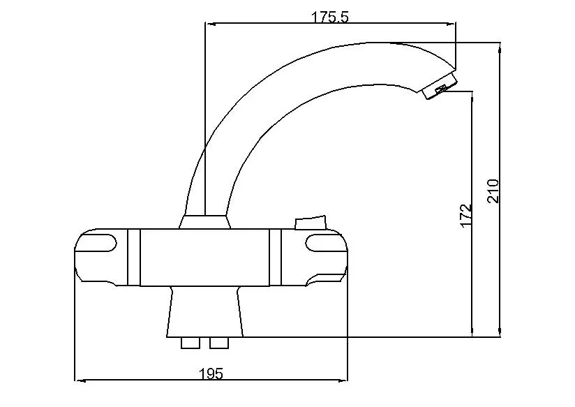 Thermostatic Basin Mixer with Vernet Sensor