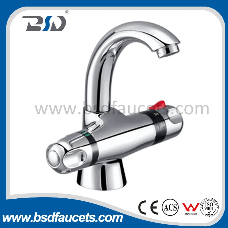 Thermostatic Waterfall Basin Faucet Deck Mounted