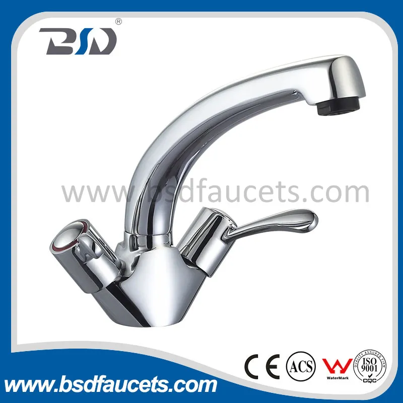 UK Standard Double Lever Kitchen Faucet Mono Sink Mixer