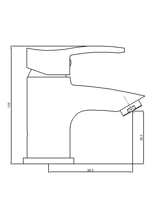 UK Style Brass Mono Basin Mixer