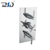 Wall-Mount 3 Way Cross Lever Thermostatic Shower Valve for Bathroom