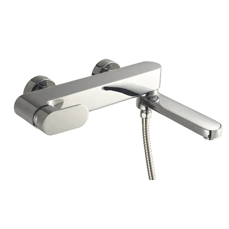 Wall Mount Bathroom Hot Cold Bathtub Faucet