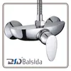 Wall Mounted Bathtub Brass Chrome Top Outlet Shower Faucet Mixer