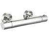 Wall Mounted Double Handles Thermostatic Shower Faucet