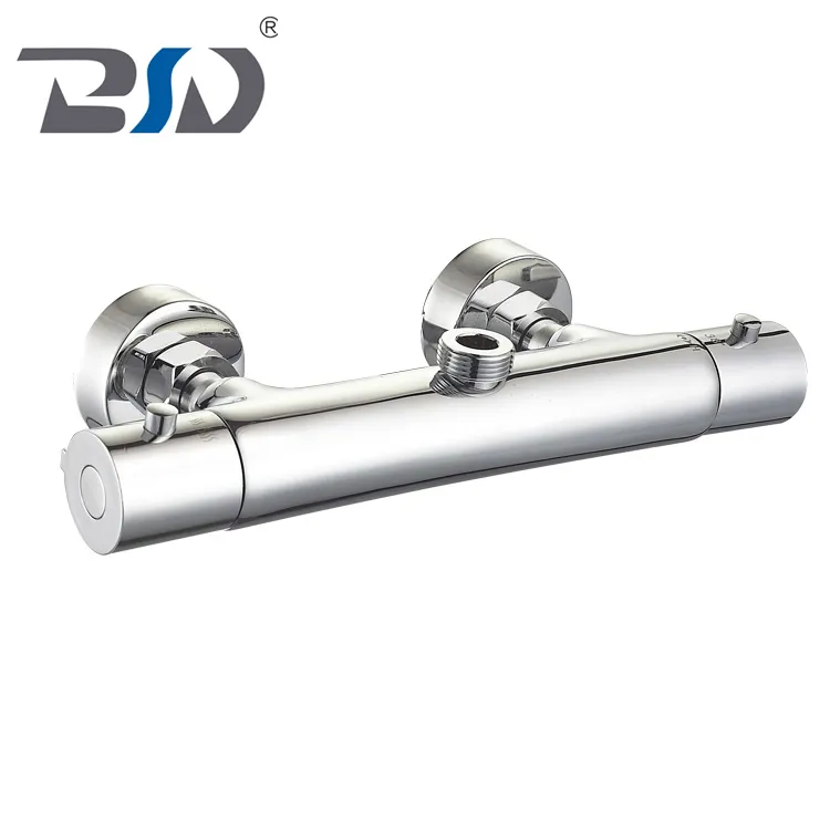 Wall Mounted Double Handles Thermostatic Shower Faucet