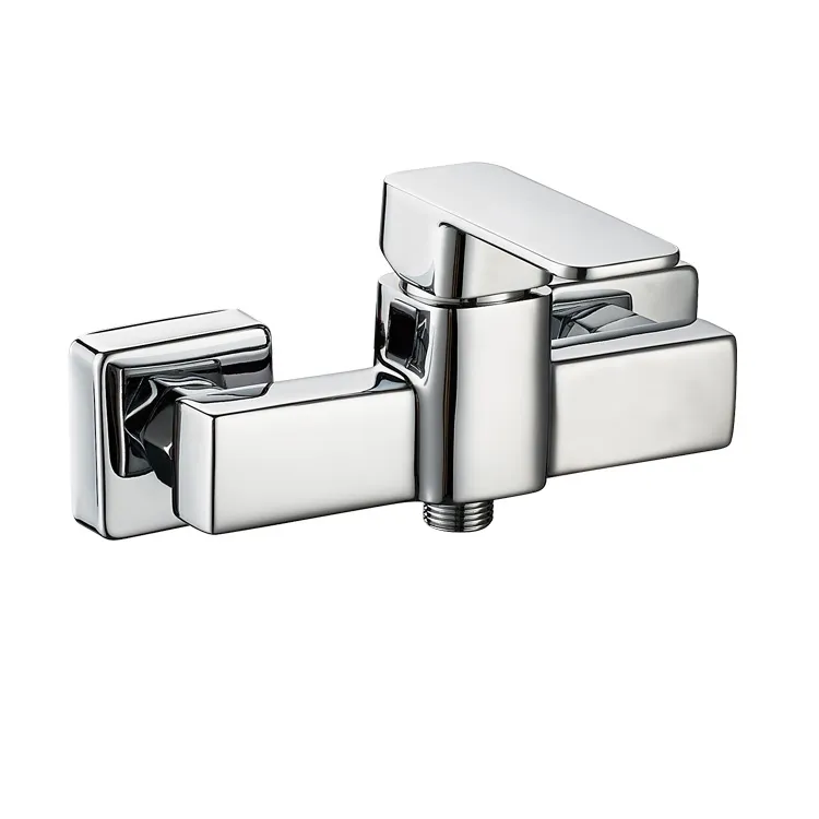 Wall Mounted Square Sanitary Shower Faucet Mixer