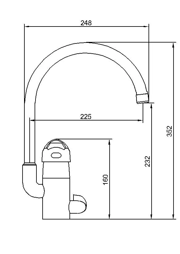 Washing Machining High Neck Sink Mixer