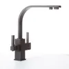 Water Filter Drinking Water Tap Black 3 Way Kitchen Faucet