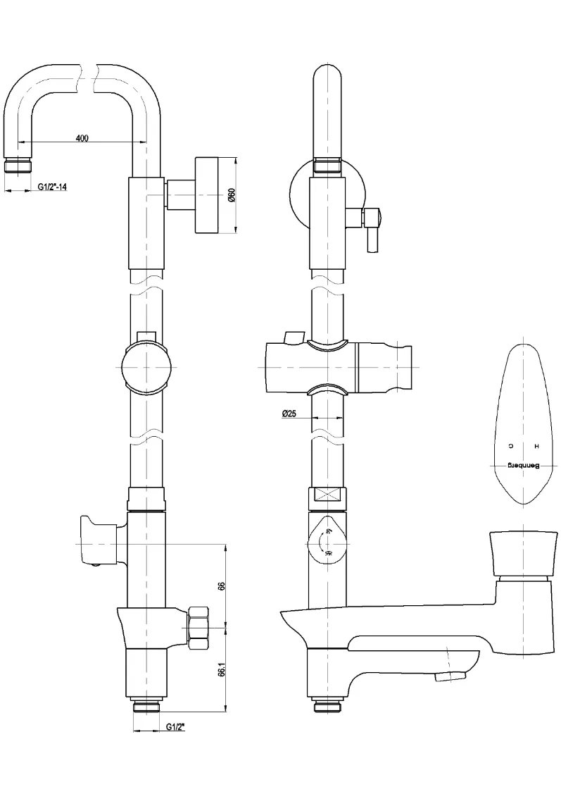 White Painting Chrome Plated Brass Faucet Shower Set